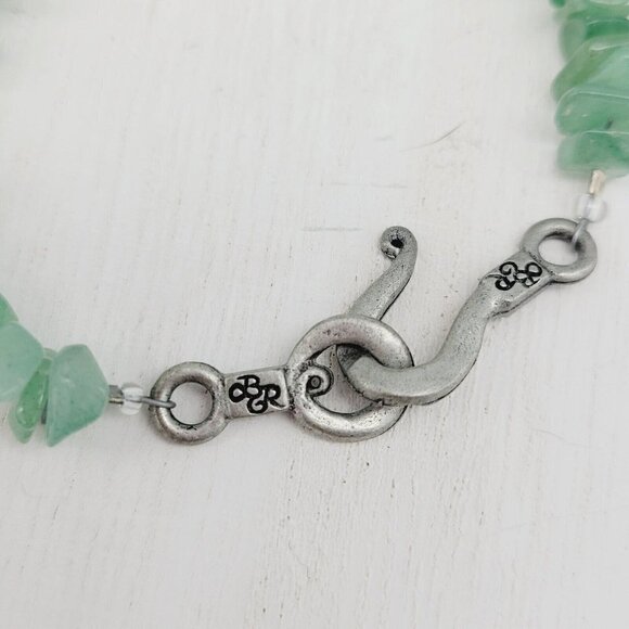 Artisan Aventurine & Yellow Tourmaline Gemstone Bracelet 6" Small Wrist Handmade - Picture 3 of 5